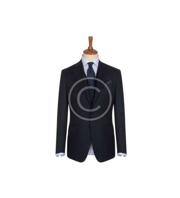 Slim Fit 2pc Black Mini Checkered Suit